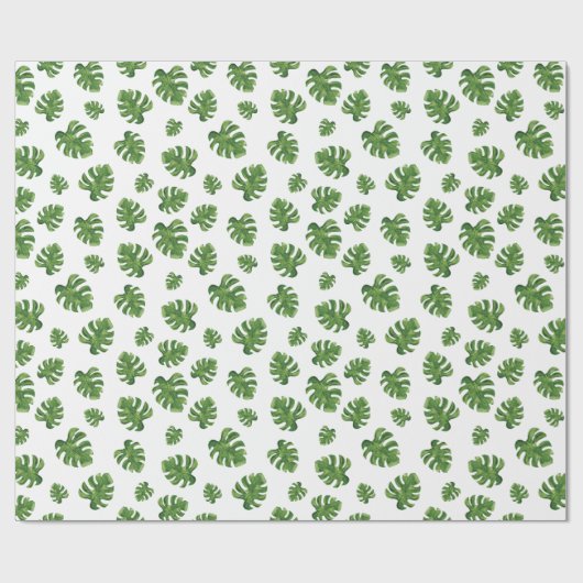 Monstera Leaf Wrapping Paper Cadeaupapier (Vlak)