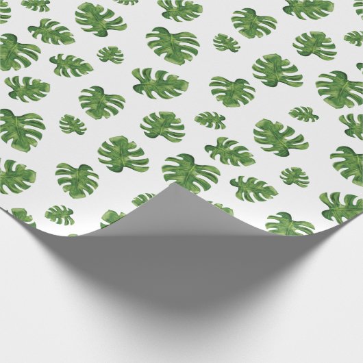 Monstera Leaf Wrapping Paper Cadeaupapier (Hoek)