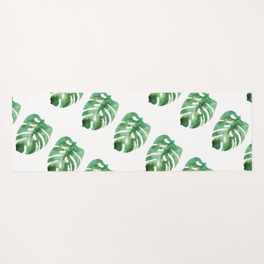 Monstera Leaf Yogamat (Achterkant (horizontaal))