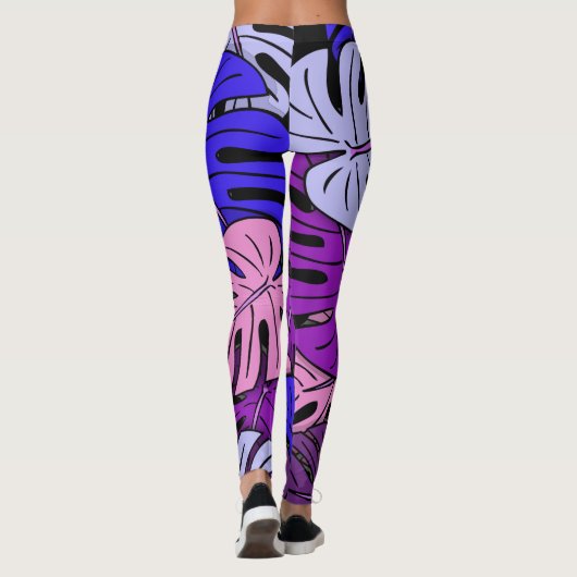 Monstera Leaves #4 Leggings (Achterkant)