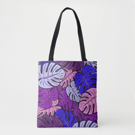 Monstera Leaves #4 Tote Bag (Voorkant)