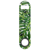 Monstera Leaves Bar Key Speed Flessenopener (Voorkant)