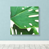 Monstera Leaves Canvas Afdruk (Insitu (Houten vloer))