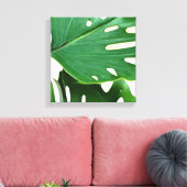 Monstera Leaves Canvas Afdruk (Insitu (Woonkamer))