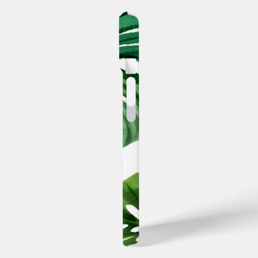 Monstera Leaves | Eenvoudige moderne Waterverf Case-Mate iPhone Case (Achterkant / Links)