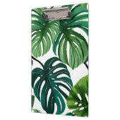 Monstera Leaves | Eenvoudige moderne Waterverf Klembord (Links)