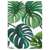 Monstera Leaves | Eenvoudige moderne Waterverf Klembord (Achterkant)