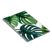 Monstera Leaves | Eenvoudige moderne Waterverf Notitieboek (Rechterzijde)