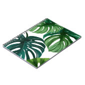 Monstera Leaves | Eenvoudige moderne Waterverf Notitieboek (Linkerzijde)