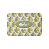 Monstera Leaves - Green Badmat (Voorkant)