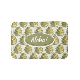 Monstera Leaves - Green Badmat