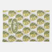 Monstera Leaves - Green Theedoek (Horizontaal)