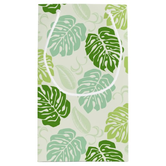 Monstera Leaves Klein Cadeauzakje (Achterkant)