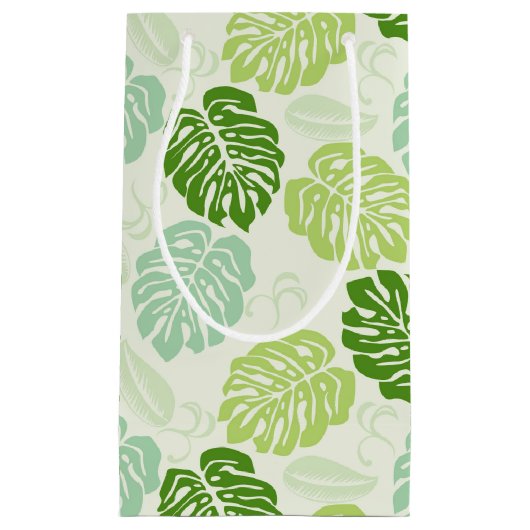 Monstera Leaves Klein Cadeauzakje (Voorkant)