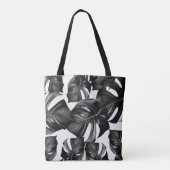 Monstera Leaves Pattern #9 Tote Bag (Achterkant)