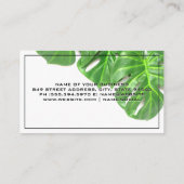 Monstera Leaves | Plant Achtergrond Visitekaartje (Achterkant)