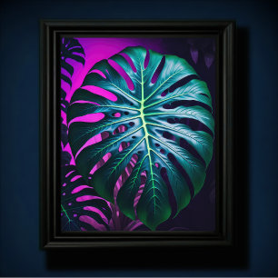 Monstera Leaves Poster