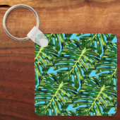 Monstera Leaves Sleutelhanger Gift Greenery (Voorkant)