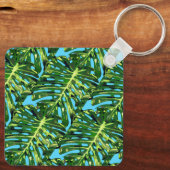 Monstera Leaves Sleutelhanger Gift Greenery (Achterkant)
