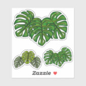 Monstera Leaves Sticker (Vel)