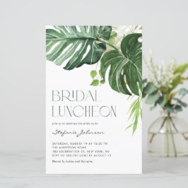 Monstera Leaves Summer Bridal Luncheon