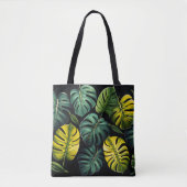 Monstera Leaves Tote Bag (Voorkant)
