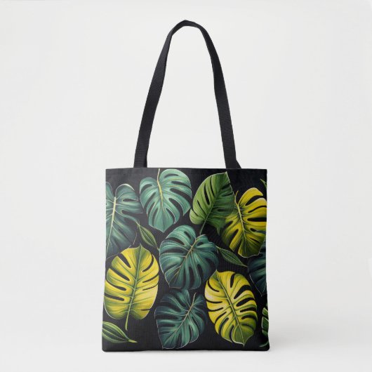 Monstera Leaves Tote Bag (Voorkant)