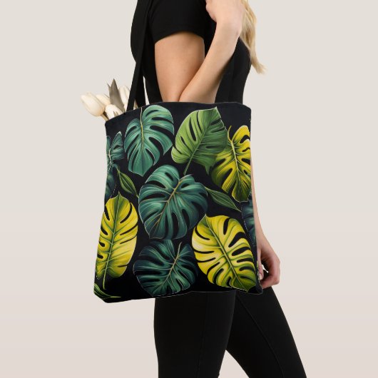 Monstera Leaves Tote Bag (Dichtbij)
