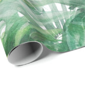Monstera Leaves Tropical Cadeaupapier (Rol Hoek)