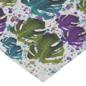 Monstera Leaves Tropical Korte Tafelloper (Hoek)