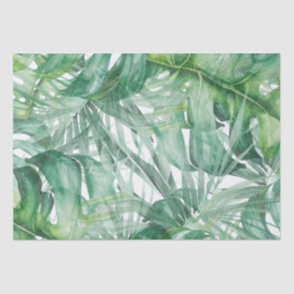 Monstera Leaves Tropical Tissuepapier