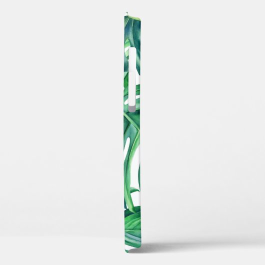Monstera Leaves: Waterverf Oerwoud. Case-Mate iPhone Case (Achterkant / Links)