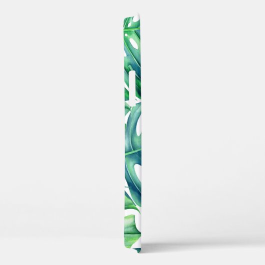 Monstera Leaves: Waterverf Oerwoud. Case-Mate iPhone Case (Achterkant / Rechts)
