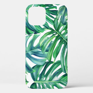 Monstera Leaves: Waterverf Oerwoud. Case-Mate iPhone Case
