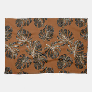 Monstera Leeuw Dierenprint Glam 3 Theedoek