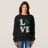 Monstera Love Plant Trui (Voorkant volledig)
