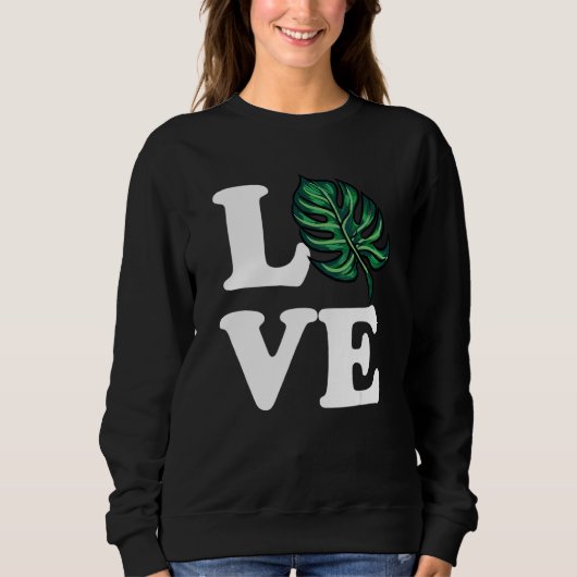 Monstera Love Plant Trui (Voorkant)