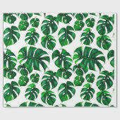 Monstera M bladeren patroon Cadeaupapier (Vlak)