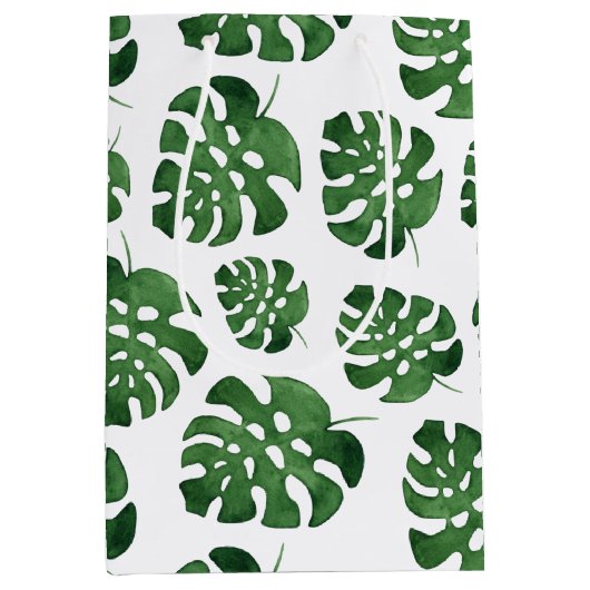 Monstera Medium Cadeauzakje (Voorkant)