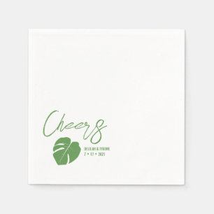Monstera Mini · Chique cocktailservet · Tropisch Servet