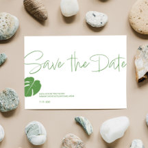 Monstera Mini · Save the Date · Modern Green