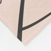 Monstera minimalist fleece deken (Hoek)