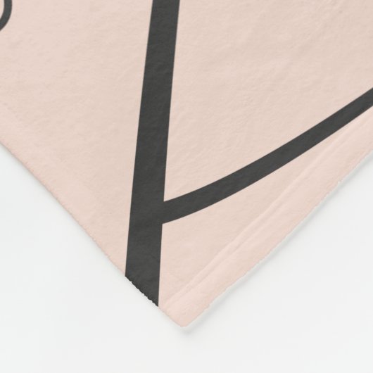 Monstera minimalist fleece deken (Hoek)