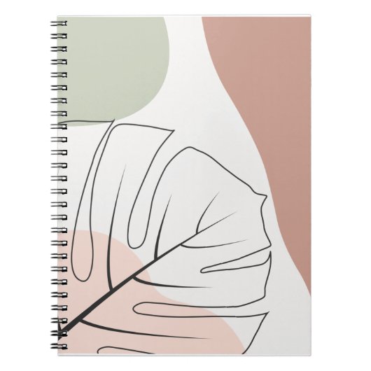 Monstera minimalist notitieboek (Voorkant)