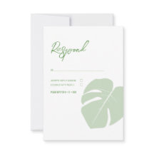 Monstera · Moderne Tropische bruiloft · Groen blad