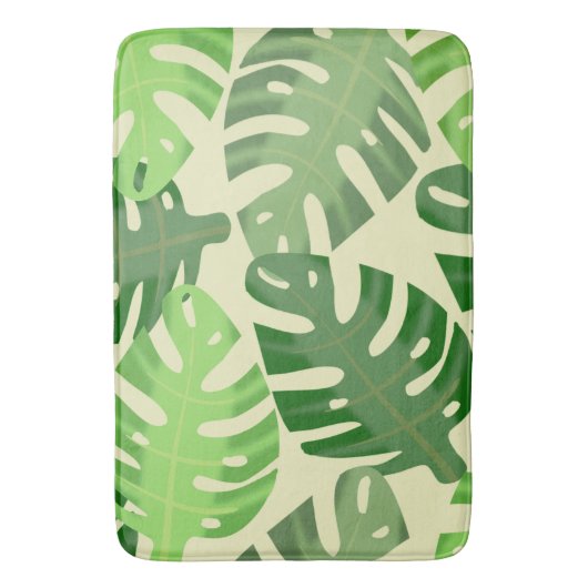 Monstera Natuurlijke Blad Groot Badmat (Voorkant Verticaal)