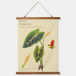 Monstera Olifantenoor Botanische Wandtapijt Hangend Wandkleed
