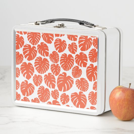 Monstera - Oranje en wit (In situ)