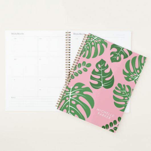 Monstera Palm Leaves Planner (Display)