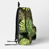 Monstera Palm Leaves Tropisch Oerwoud Bedrukte Rugzak (Links)
